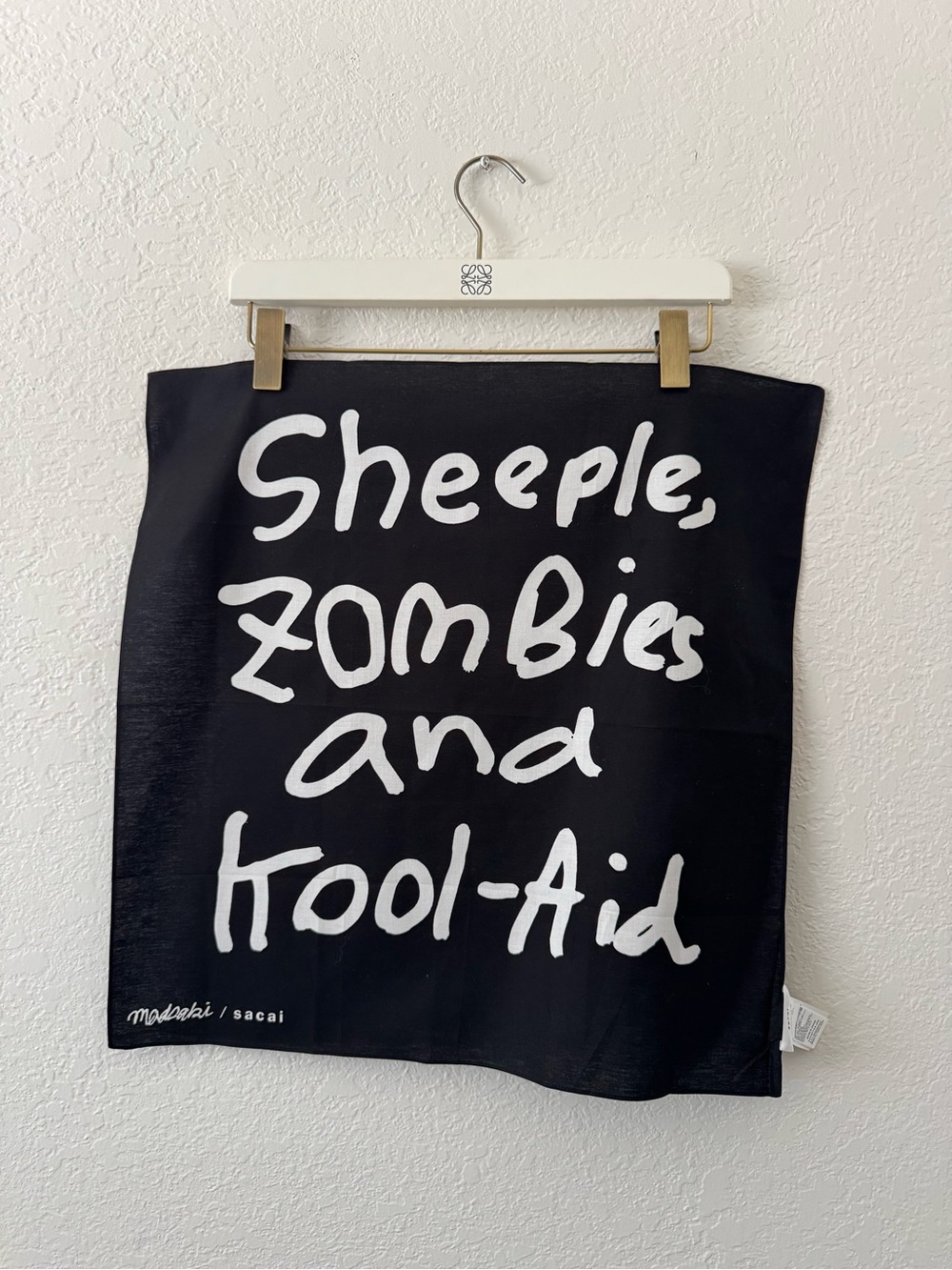 Sacai x Madsaki “Sheeple, Zombies And Kool-Aid” handkerchief bandana